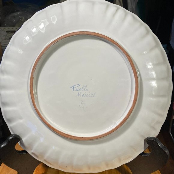 BEAUTIFUL HAND CRAFTED MEXICAN DISPLAY PLATE (EUC) - Picture 8 of 9
